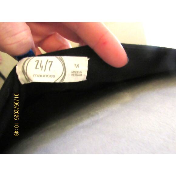 Easygoing Black Dress with Waist Tie – Medium - Picture 5 of 5